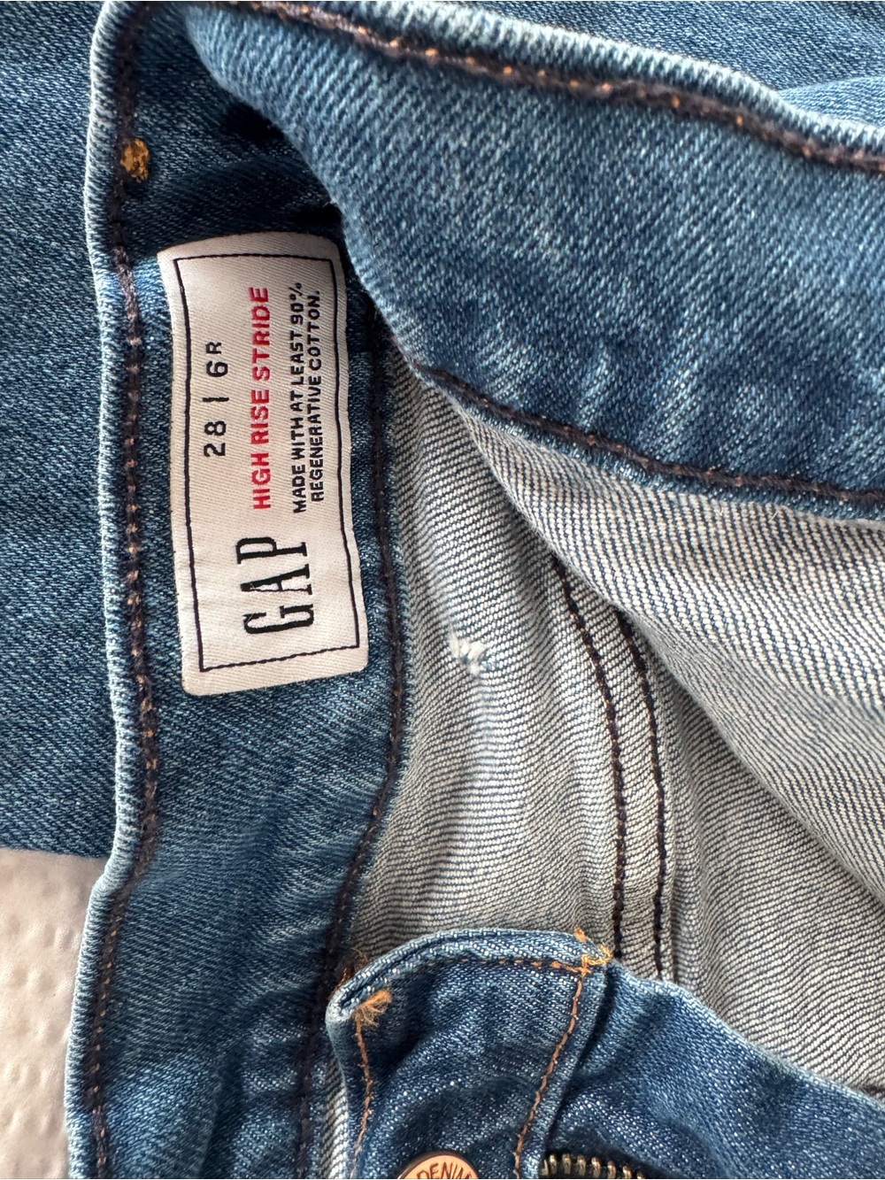 GAP High Rise Medium Indigo Blue Women's Jeans